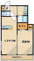 MAISONQUATRE 1LDKの間取図画像