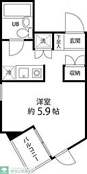 ドミトリー原町田 ワンルームの間取図画像