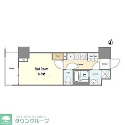 BPRレジデンス町田 1Kの間取図画像