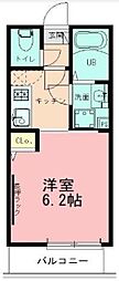 相模原市南区相模大野5丁目アパート 1Kの間取図画像