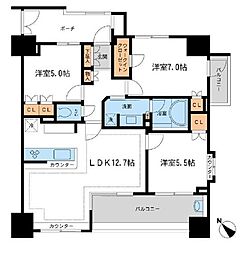KDXレジデンス町田 3LDKの間取図画像