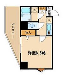 アーバイルトルム町田 1Kの間取図画像