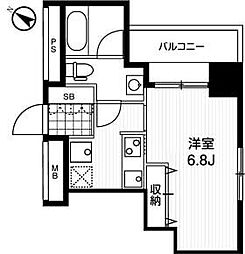 アーバンフラッツ町田 ワンルームの間取図画像