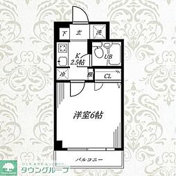 ベルステージ1 1Kの間取図画像