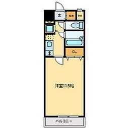 第5SKビル ワンルームの間取図画像