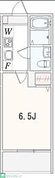 アザーレ・クオン海老名 1Kの間取図画像