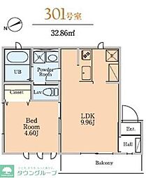 間取図画像 1LDK
