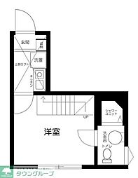 トモイエレジデンス中野 1Kの間取図画像