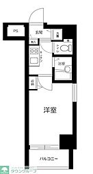 スカイコート早稲田壱番館 1Kの間取図画像