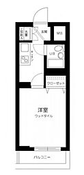 ルーブル新宿西落合2 1Kの間取図画像