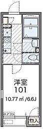 レオネクストアルソーレ 1Kの間取図画像