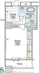 レジディアタワー上池袋タワーサイド ワンルームの間取図画像
