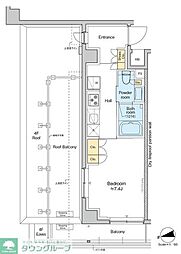 RESIDENCEKLENJI 1Kの間取図画像