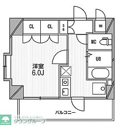 スペーシア高円寺2 1Kの間取図画像