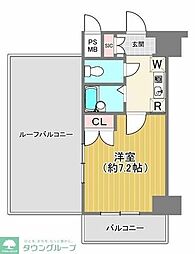 ヴェルト杉並サウスヒル 1Kの間取図画像