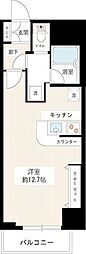 カスタリア新宿御苑 ワンルームの間取図画像