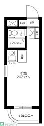 スカイコート高円寺 ワンルームの間取図画像