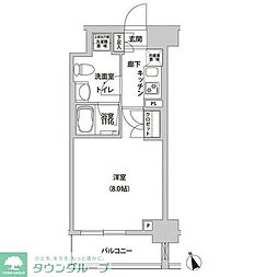 ホームズR四谷 1Kの間取図画像