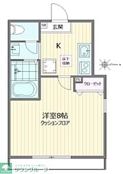 グランドメゾンF 1Kの間取図画像