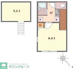 バーミープレイス西新宿 1Kの間取図画像