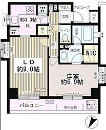 パーク・ネスタ落合 1LDKの間取図画像