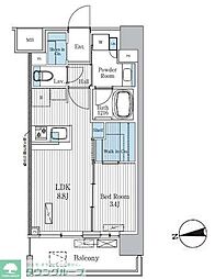 テラ蚕糸の森 1LDKの間取図画像