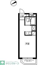 スカイコート新宿7 ワンルームの間取図画像