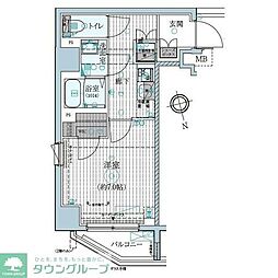 ミライズ早稲田レジデンス 1Kの間取図画像