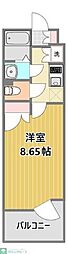 フェルテ中野 1Kの間取図画像