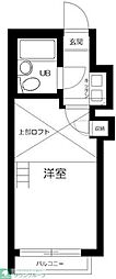 メゾンフレール 1Kの間取図画像