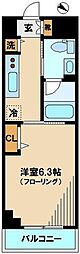 グランドコンシェルジュ早稲田 1Kの間取図画像