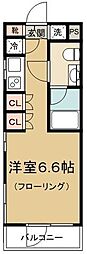 カスタリア大塚 ワンルームの間取図画像