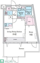 新宿区西新宿5丁目マンション 1LDKの間取図画像