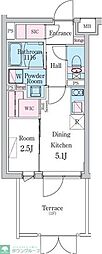 新宿区西新宿5丁目マンション 1DKの間取図画像
