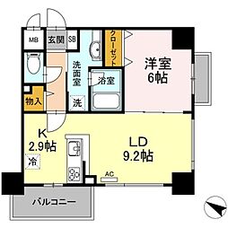 HeimRose7 1LDKの間取図画像
