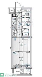 PREMIUMCUBE中野 2Kの間取図画像