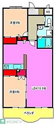 セントレジス・グラン 2LDKの間取図画像