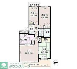 松戸小金台パーク・ホームズ 3LDKの間取図画像