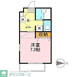 コンフォートヴィレッジ 1Kの間取図画像