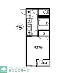 ルイ・シャトレ 3階1Kの間取り