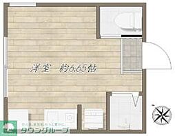 アート久米川 1階ワンルームの間取り
