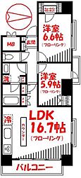 間取図画像 2LDK
