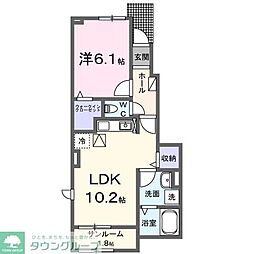 メゾンヒカリ 1LDKの間取図画像