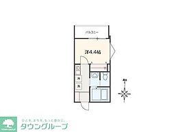 東村山市秋津町1丁目アパート 1Kの間取図画像