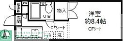 リヴェール本町 ワンルームの間取図画像