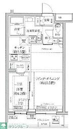 アイルプレミアム東京上石神井 1LDKの間取図画像