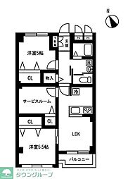ゾンネンハイム田無 2SLDKの間取図画像