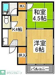 ハイツコイド 2Kの間取図画像
