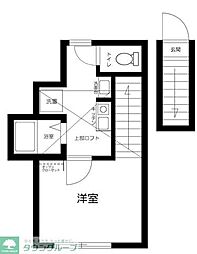 ピッコラシエナ 1Kの間取図画像
