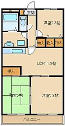 アスティーロイヤル 3LDKの間取図画像